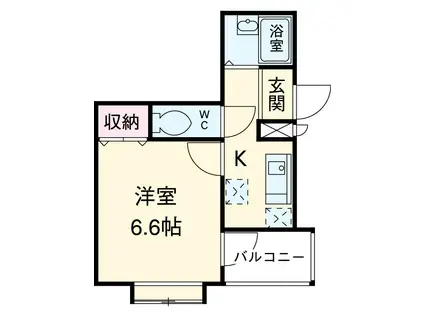 ソフィア(1K/8階)の間取り写真