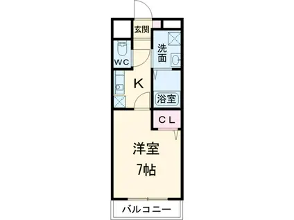 SUNNY COURT(1K/3階)の間取り写真