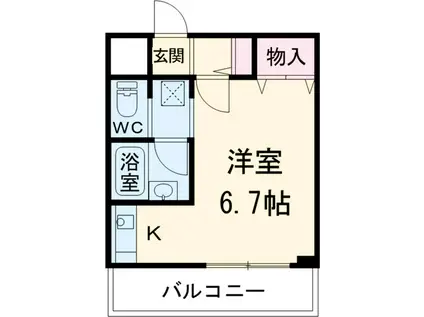 トヨタ東京教育センター別館(1K/3階)の間取り写真