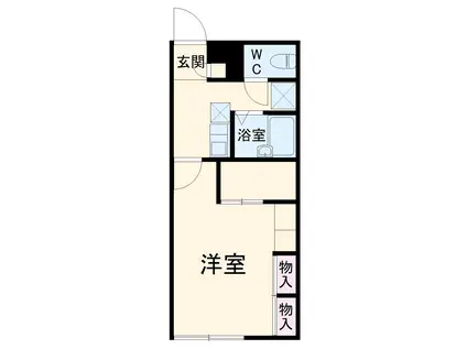 レオパレスアバンティ(1K/1階)の間取り写真