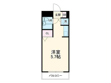 ジョイフル武蔵小杉(ワンルーム/2階)の間取り写真