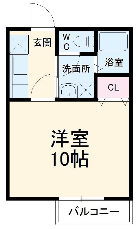 サンステージ(1K/1階)の間取り写真