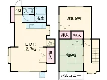 パラシオン調布(2LDK)の間取り写真