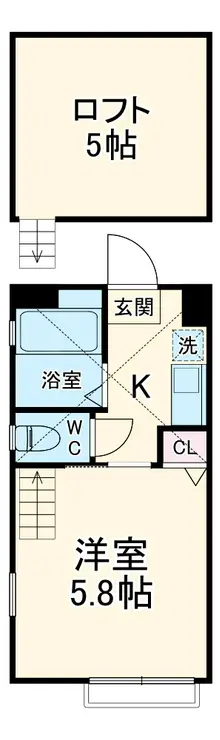 G・Aヒルズ追浜B棟 1階階 間取り