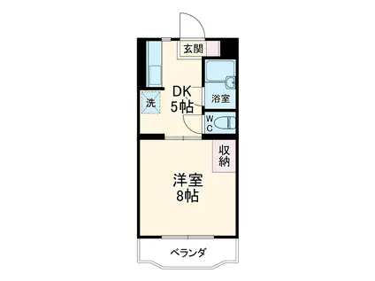 アークヒルズ(1DK/2階)の間取り写真