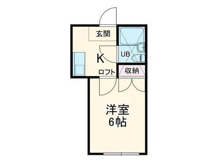 センチュリーパレス上大岡(ワンルーム/2階)の間取り写真