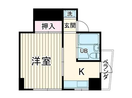 メゾン木村(1K/5階)の間取り写真