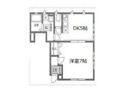 エテルノーヴァ(1DK/1階)の間取り写真