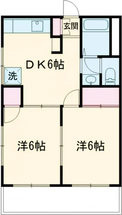 ニューコーポ中島 4階階 間取り