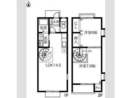 Ｐｒｏｃｉｏｎ　Ｂ(2LDK)の間取り写真