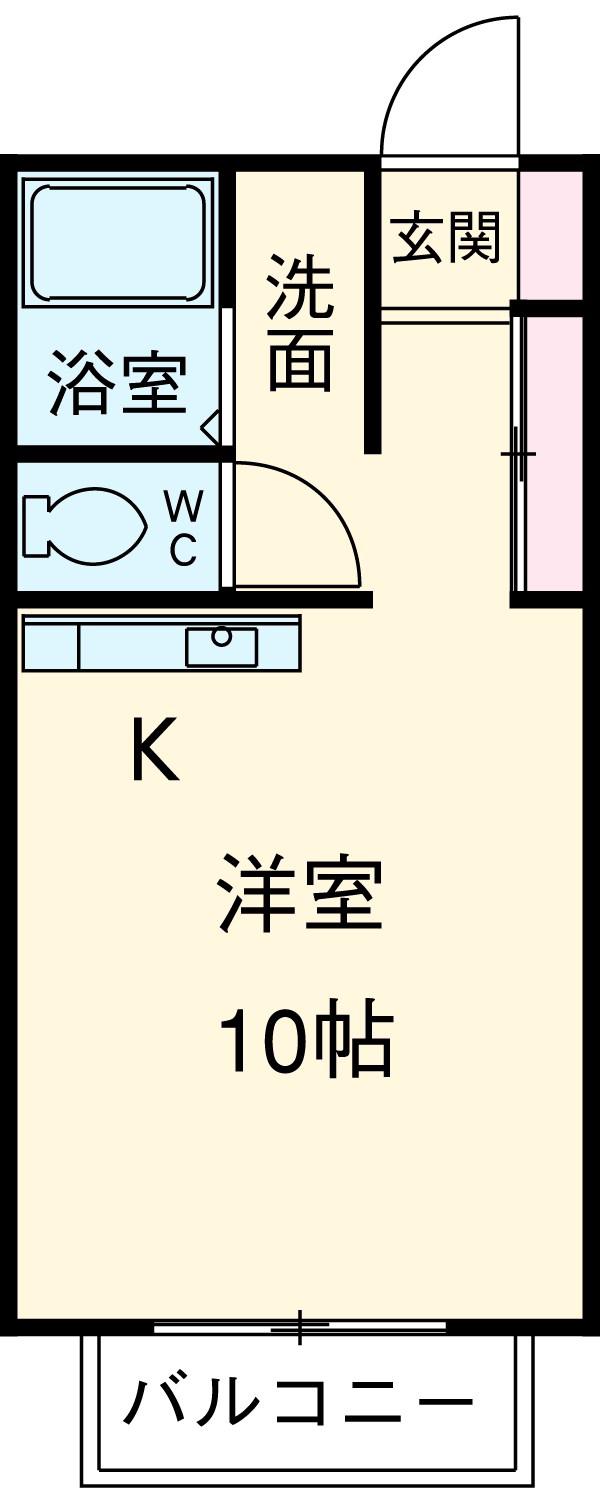 ウェルメイド(ワンルーム/2階)の間取り写真