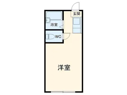 パレーシャル湘南館Ⅰ(ワンルーム/1階)の間取り写真
