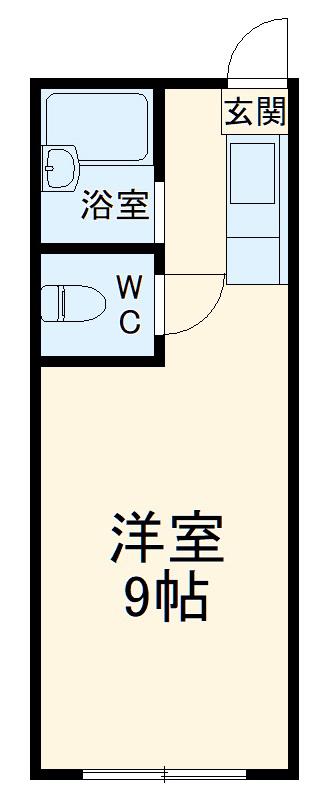 パレーシャル湘南館Ⅰ(ワンルーム/2階)の間取り写真