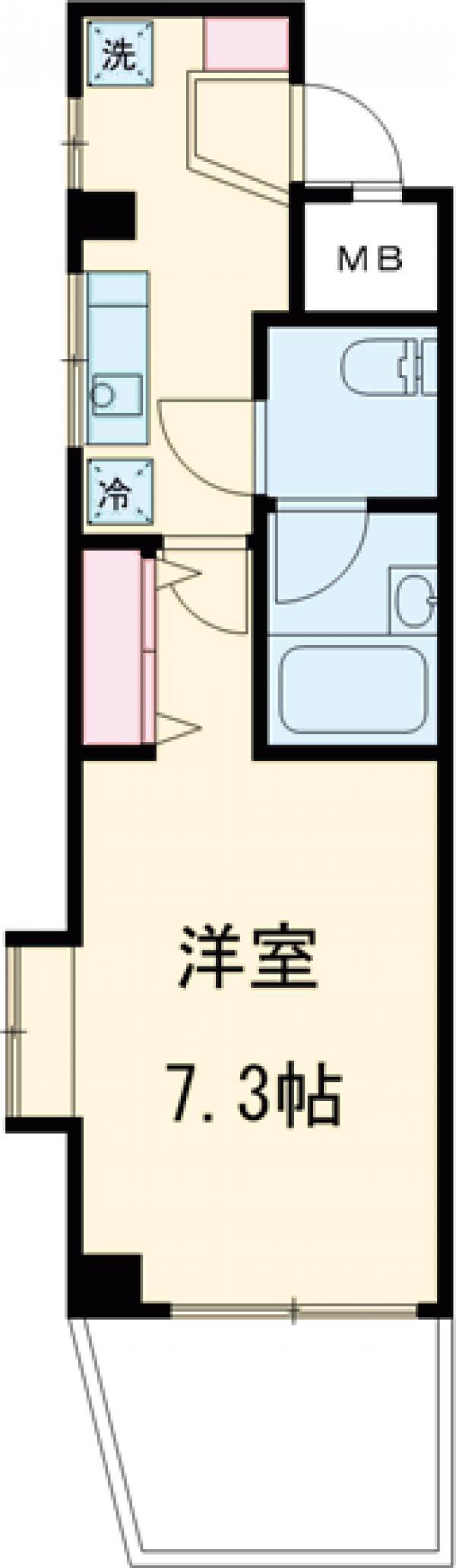 コンフォルト・吉田(1K/3階)の間取り写真