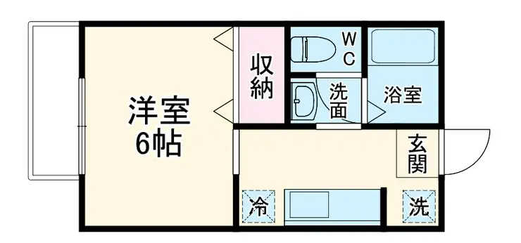 ブロッサム姿見 1階階 間取り