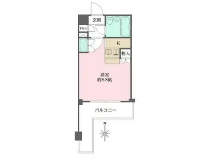 ワコーレ川口3(ワンルーム/5階)の間取り写真