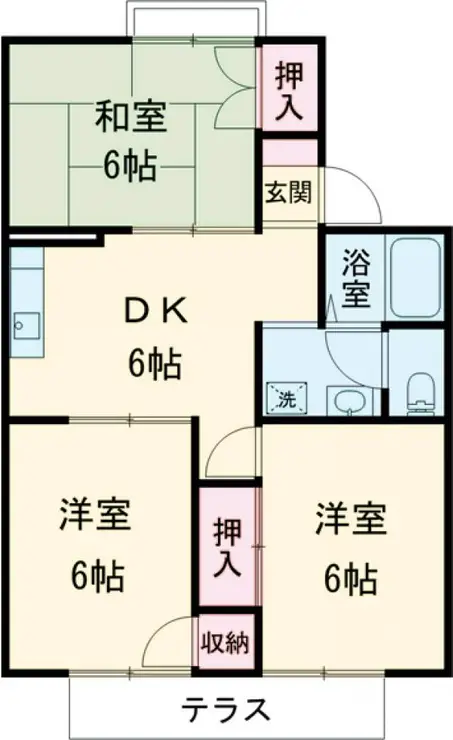 エステート峰 1階階 間取り