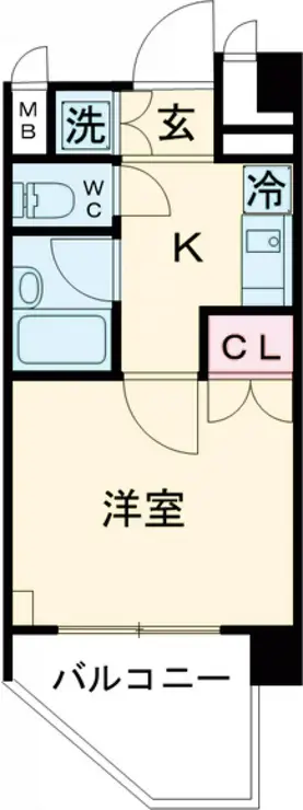 ルーブル中野坂上参番館 6階階 間取り