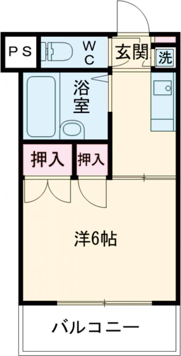 JLBグランエクリュ武蔵小金井(1K/3階)の間取り写真