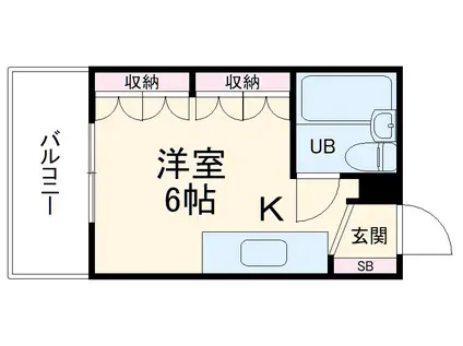 リリアーナ(ワンルーム/2階)の間取り写真