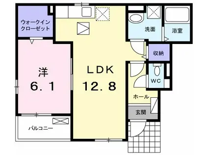 KS FLAT(1LDK/1階)の間取り写真