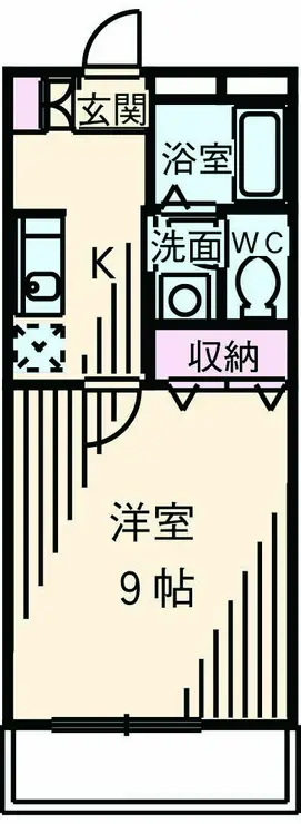 リバーアップ六実 2階階 間取り