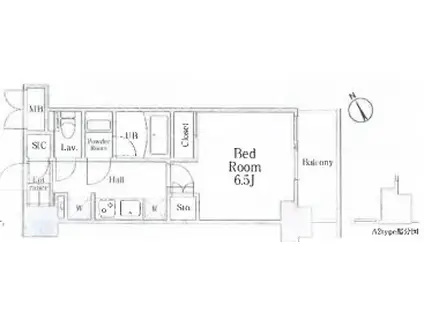 グランエール駒込(1K/3階)の間取り写真