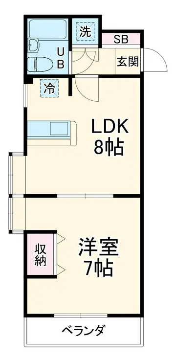 ローズガーデンA6番館 3階階 間取り