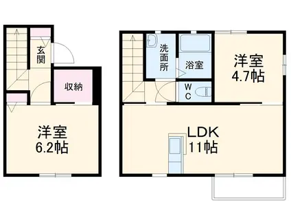 ネオステイゆう２ｎｄ(2LDK)の間取り写真
