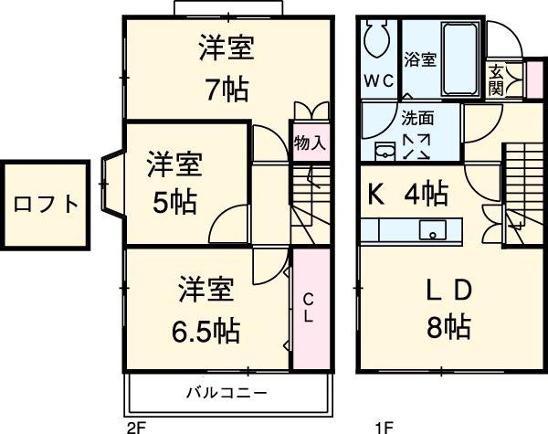 京浜東北・根岸線 洋光台駅 徒歩10分 2階建 築30年(3SLDK)の間取り写真