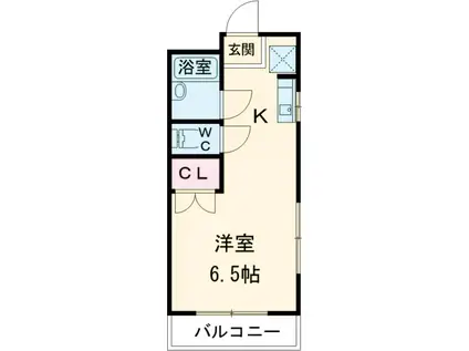 深沢セブンハイツ(ワンルーム/1階)の間取り写真