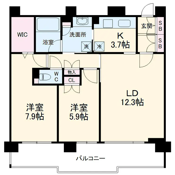 シエールグラン洋光台南公園 4階階 間取り
