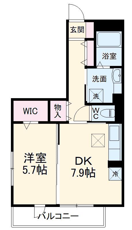 大黒屋ハイツ三番館(1DK/1階)の間取り写真