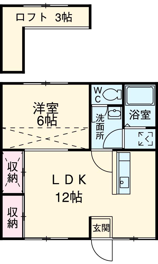 パルティータ(1LDK/2階)の間取り写真