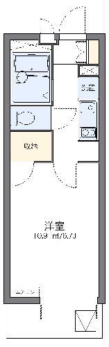 レオパレスフジニューコート(1K/2階)の間取り写真