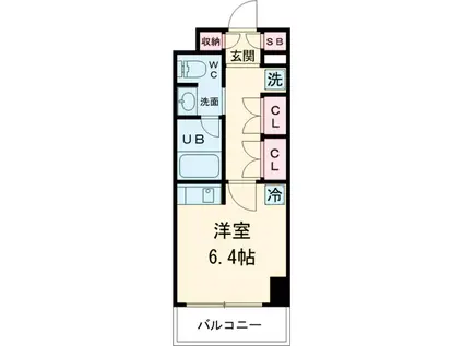 KDXレジデンス駒沢公園(ワンルーム/5階)の間取り写真