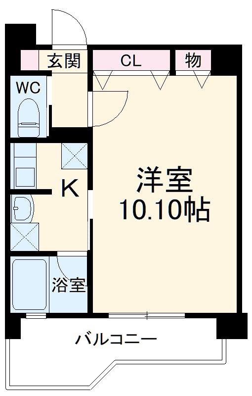 SUN STATE 大曽根(1K/7階)の間取り写真
