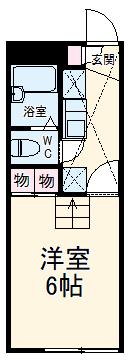 レオパレスマグノーリア(1K/2階)の間取り写真