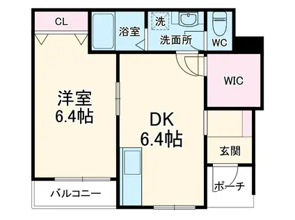 MS COMFORTO(1DK/1階)の間取り写真