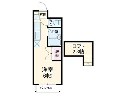 キャニオンクルーズ(ワンルーム/1階)の間取り写真