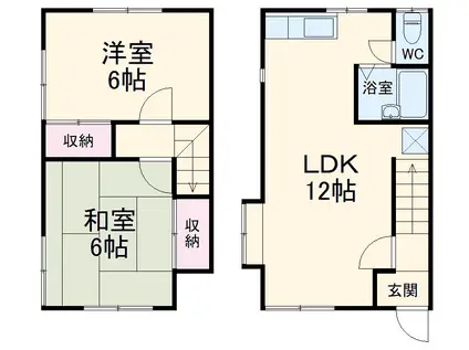 テラスハウス松田(2LDK)の間取り写真