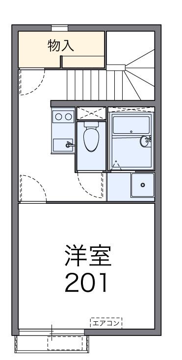 レオネクスト芝(1K/2階)の間取り写真