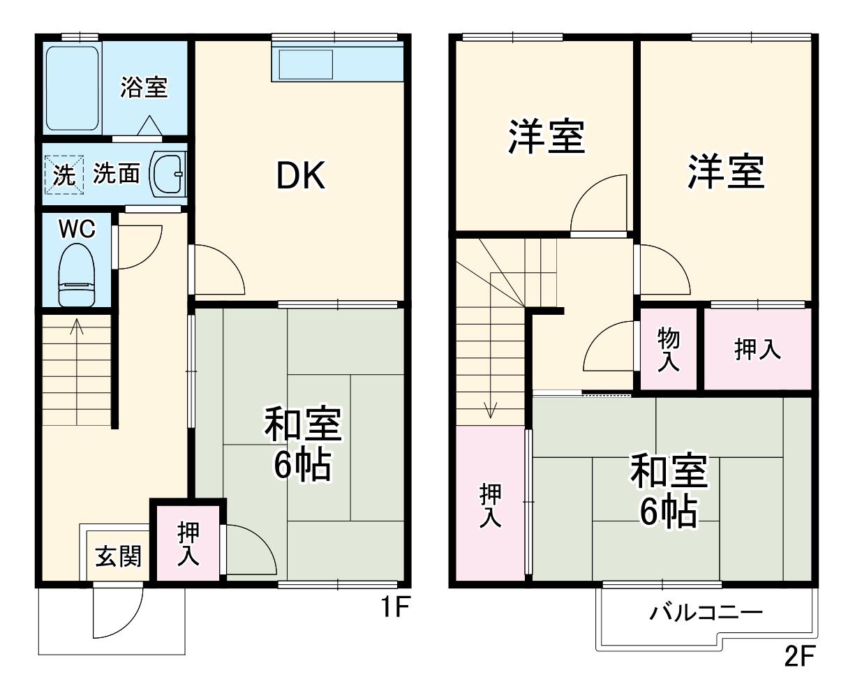 テラスラーク(4DK)の間取り写真