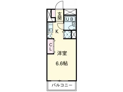 セピアコート蒲田(ワンルーム/3階)の間取り写真