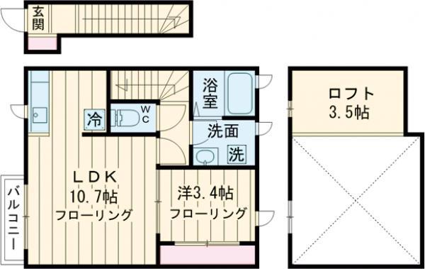 Ｐｅａｋ　Ａｖｅｎｕｅ　Ｍｅｅ(1LDK)の間取り写真