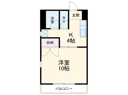 C・ISLAND 11(1K/3階)の間取り写真