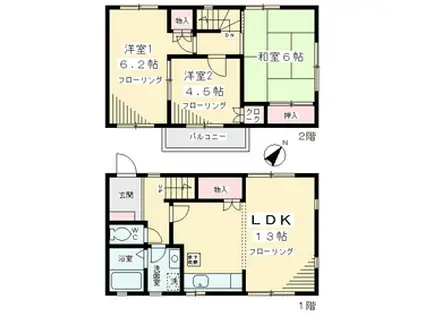 フォンティーヌ(3LDK)の間取り写真