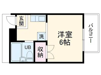 カーサベルデ(1K/3階)の間取り写真