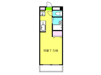 湘南ABSⅠ(1K/3階)の間取り写真