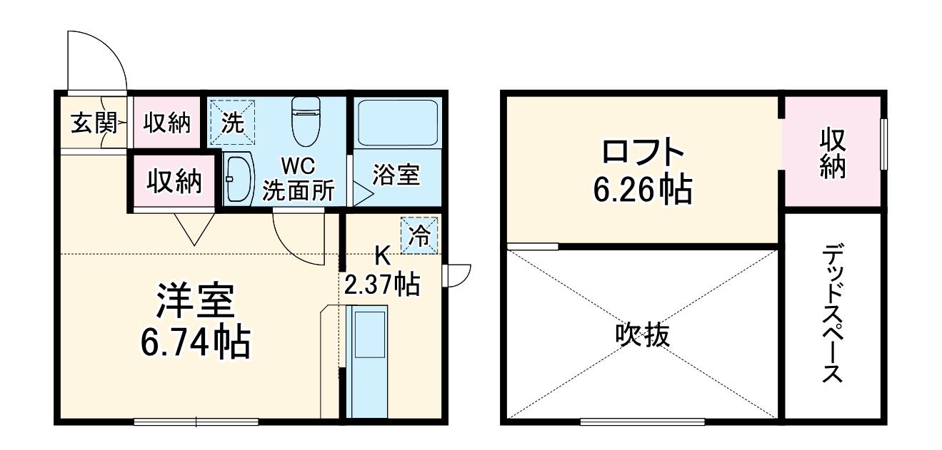プリマラウレアⅠ(ワンルーム/1階)の間取り写真